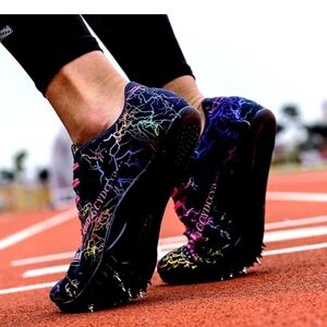 Men's Boys Multicolor Track Soccer Athletic Shoes Cleats SIZE 6.5